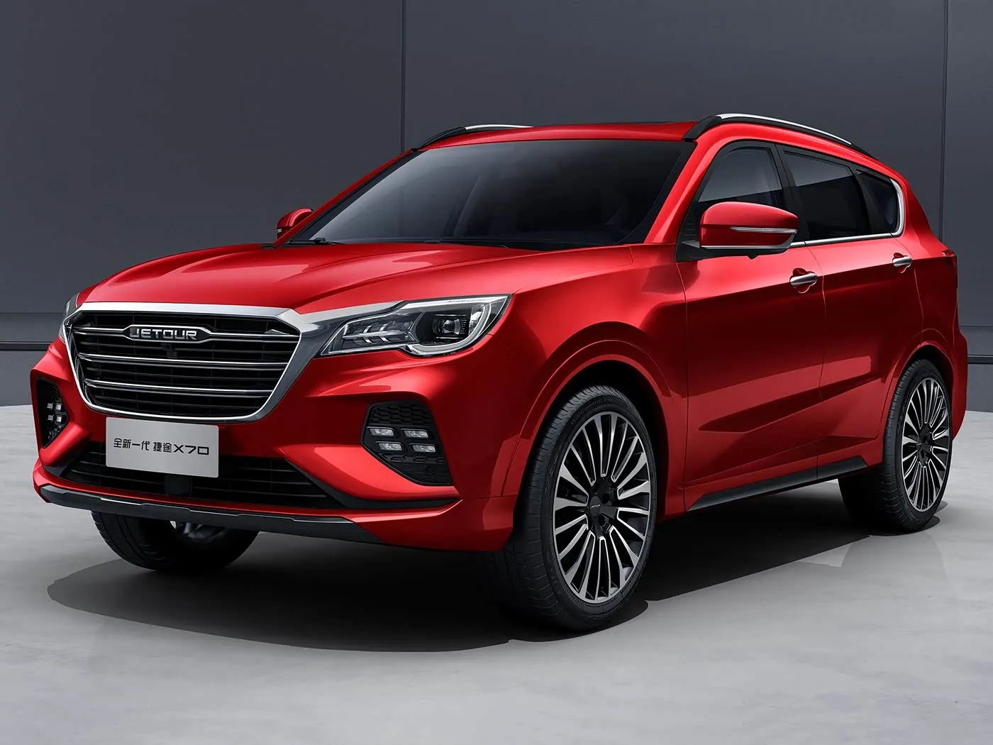 真新しい奇瑞 Jetour X70 SUV 自動ドライブユーロ VI 発光合金ルーフラックリアカメラレザーシート