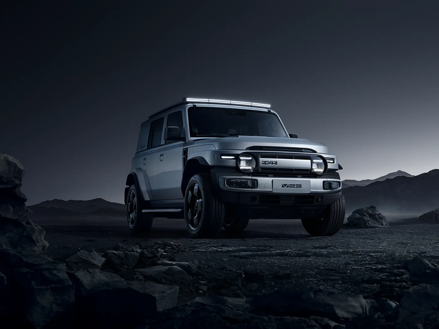 奇瑞 ICar V23 EEC 認定ミニ SUV ハイブリッド電動高速 4WD オフロードリチウム電池左ステアリング新エネルギー車