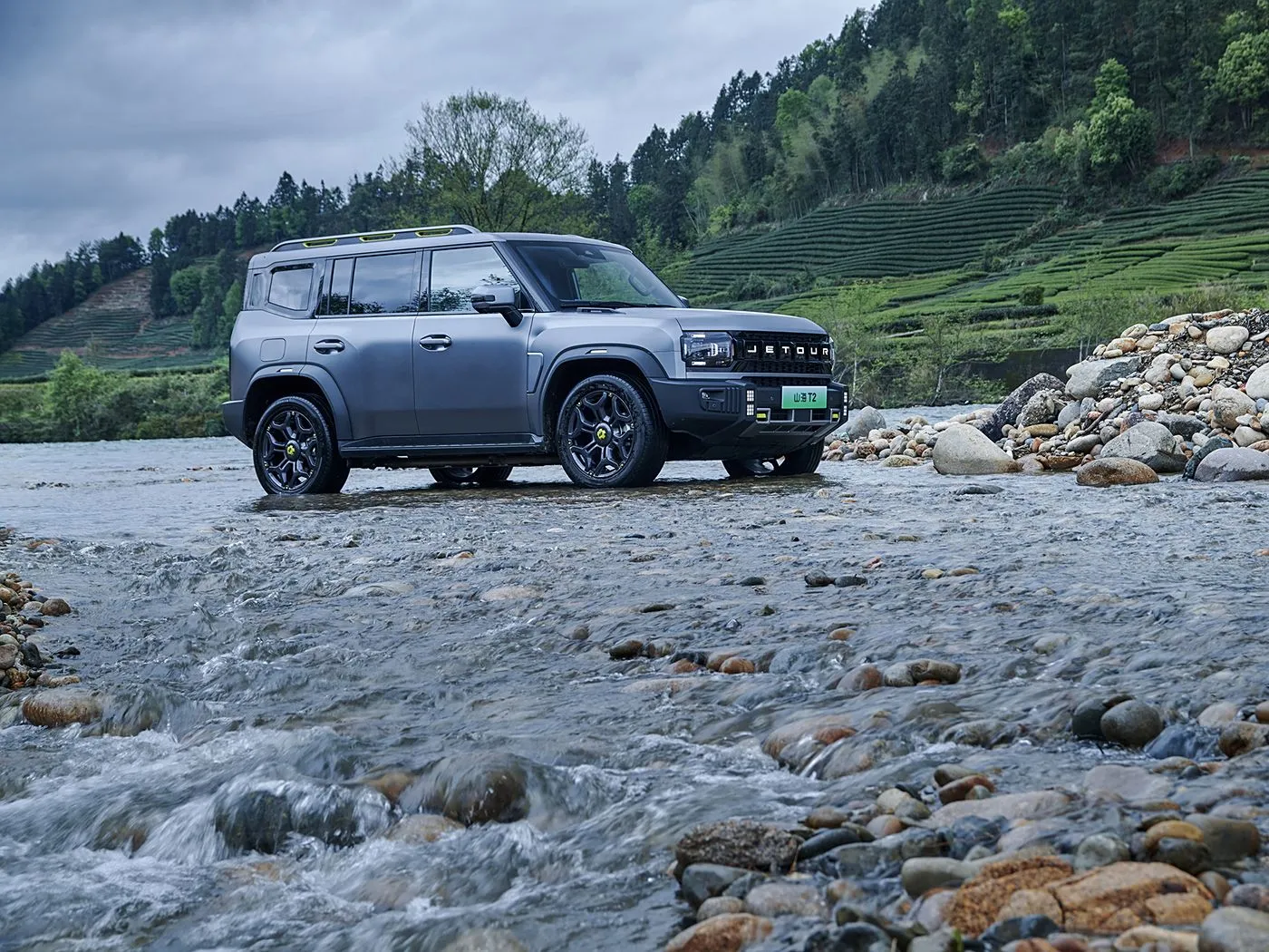Jetour T2 SUV ハイブリッド バージョン ユーロ VI 新到着ライト ターボ ACC 自動ギアボックス レザー左ステアリング