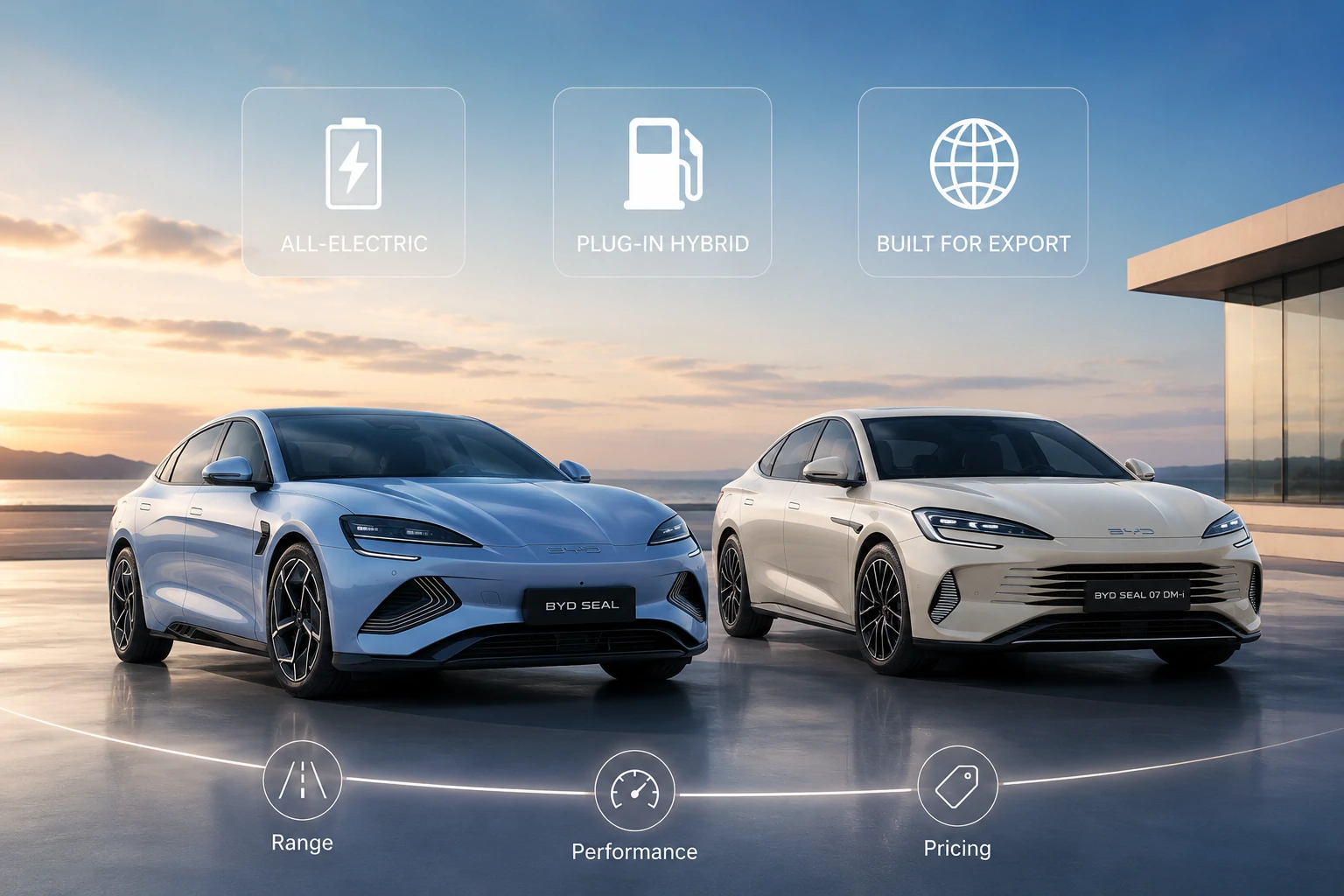 BYD シール セダンの仕様: 範囲、パフォーマンス、および輸出業者向けの価格