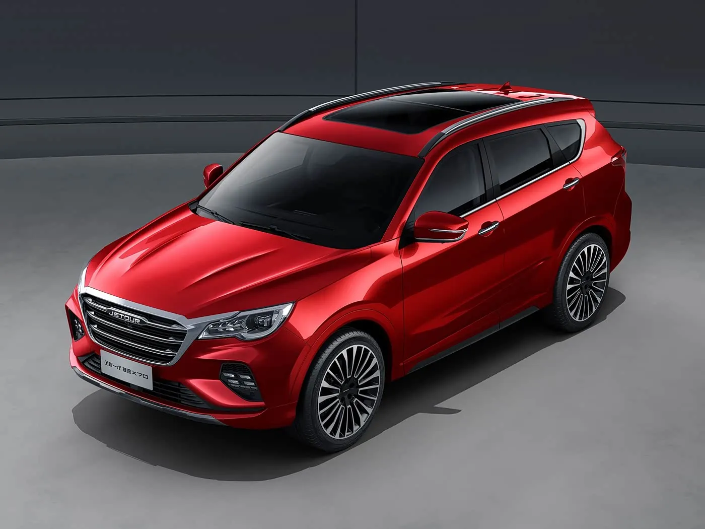 真新しい奇瑞 Jetour X70 SUV 自動ドライブユーロ VI 発光合金ルーフラックリアカメラレザーシート
