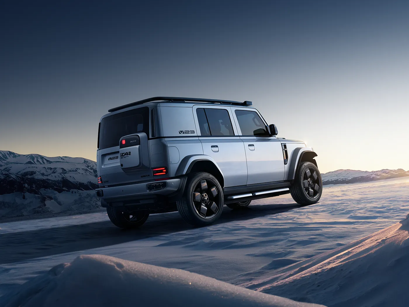 奇瑞 ICar V23 EEC 認定ミニ SUV ハイブリッド電動高速 4WD オフロードリチウム電池左ステアリング新エネルギー車