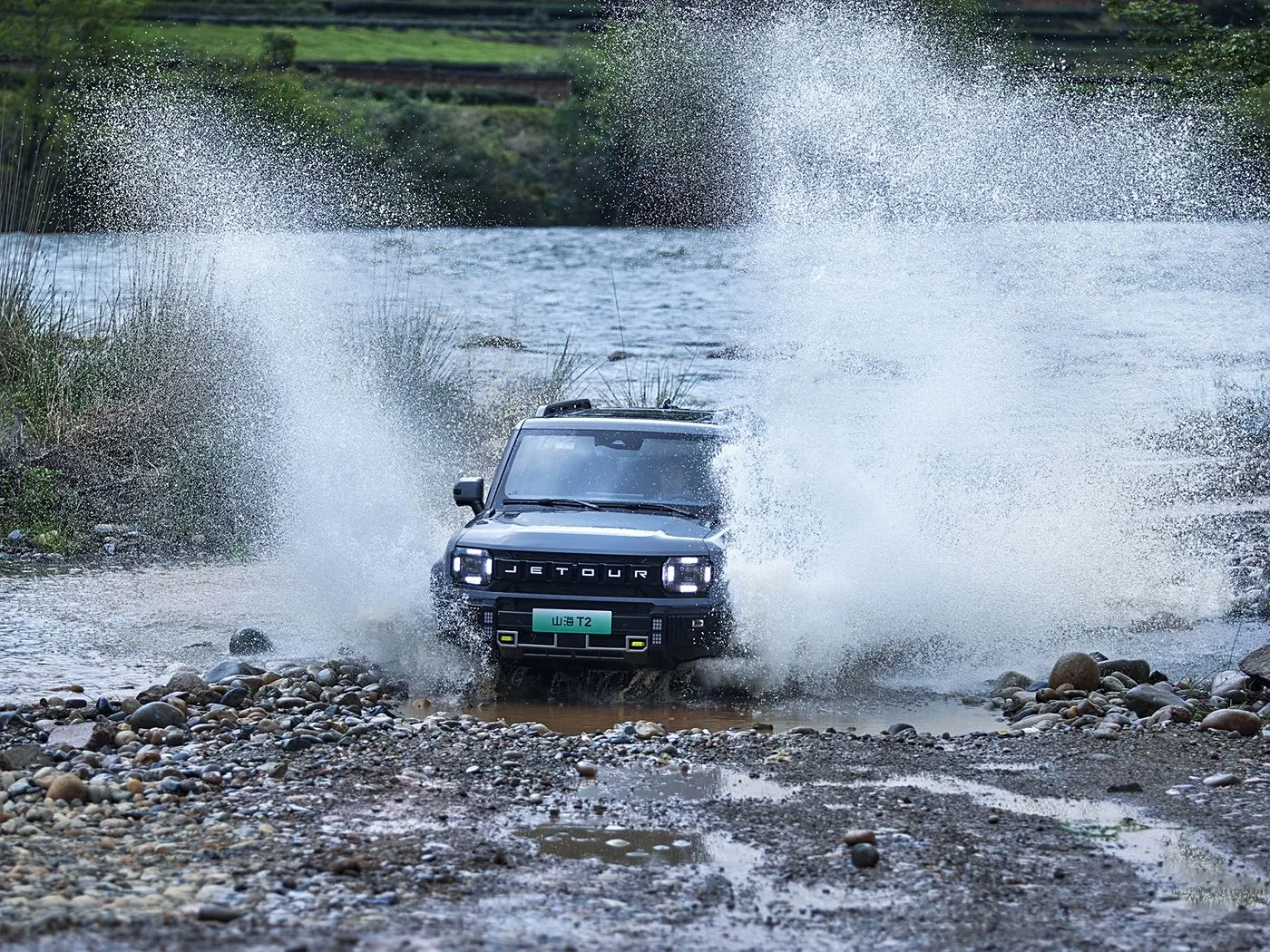 Jetour T2 SUV ハイブリッド バージョン ユーロ VI 新到着ライト ターボ ACC 自動ギアボックス レザー左ステアリング