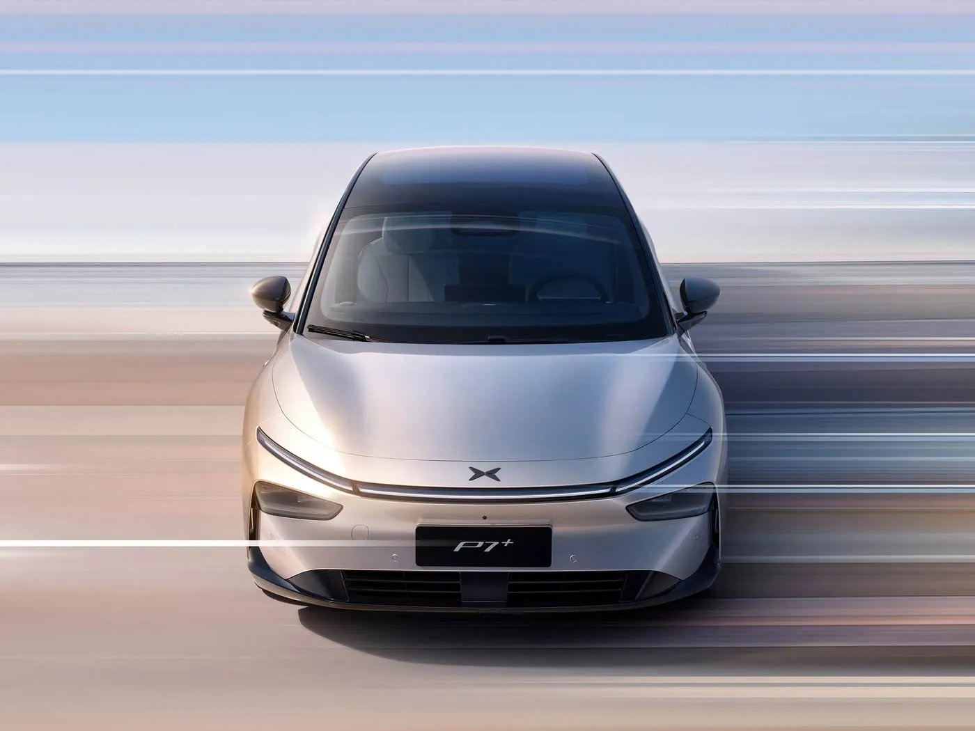 限定版 EV XPENG P7+ 5 人乗り純電気ハッチバック新デザイン左ステアリング 685 キロ最高速度新エネルギー車